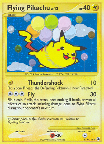 Flying Pikachu (113/111) [Platinum: Rising Rivals] - The Mythic Store | 24h Order Processing