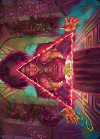 Seize the Spotlight Art Card (Gold-Stamped Signature) [Streets of New Capenna Art Series] - The Mythic Store | 24h Order Processing