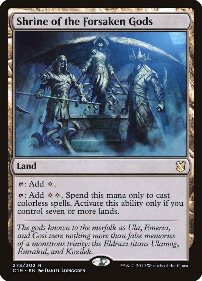 Shrine of the Forsaken Gods [Commander 2019] - The Mythic Store | 24h Order Processing