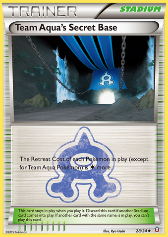 Team Aqua's Secret Base (28/34) [XY: Double Crisis] - The Mythic Store | 24h Order Processing