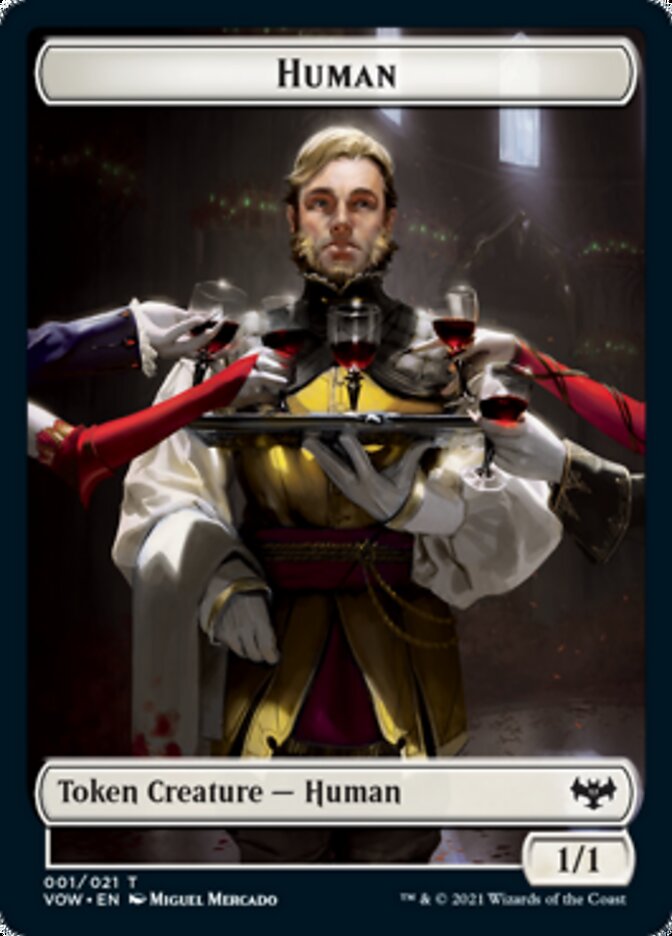 Human (001) // Zombie (005) Double-Sided Token [Innistrad: Crimson Vow Tokens] - The Mythic Store | 24h Order Processing