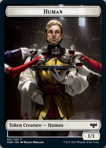 Human (001) // Zombie (005) Double-Sided Token [Innistrad: Crimson Vow Tokens] - The Mythic Store | 24h Order Processing