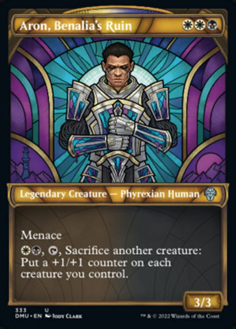 Aron, Benalia's Ruin (Showcase Textured) [Dominaria United] - The Mythic Store | 24h Order Processing