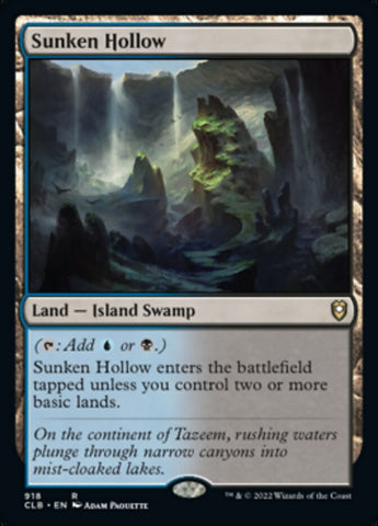 Sunken Hollow [Commander Legends: Battle for Baldur's Gate] - The Mythic Store | 24h Order Processing