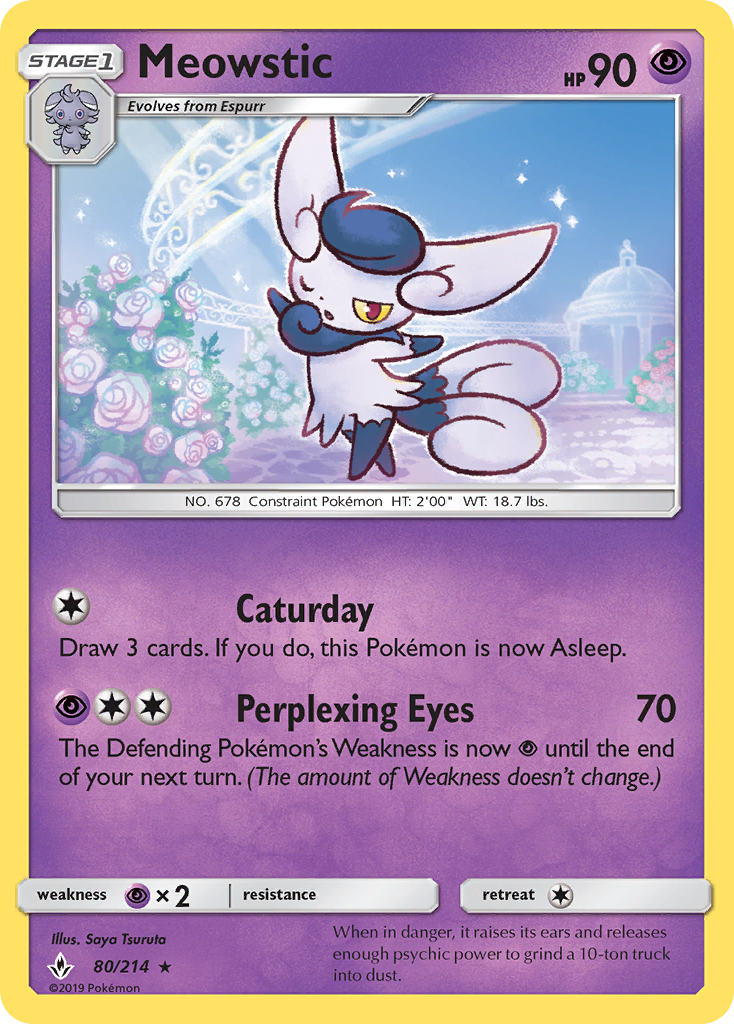 Meowstic (80/214) [Sun & Moon: Unbroken Bonds] - The Mythic Store | 24h Order Processing