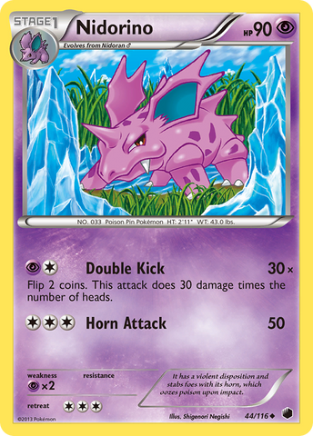 Nidorino (44/116) [Black & White: Plasma Freeze] - The Mythic Store | 24h Order Processing