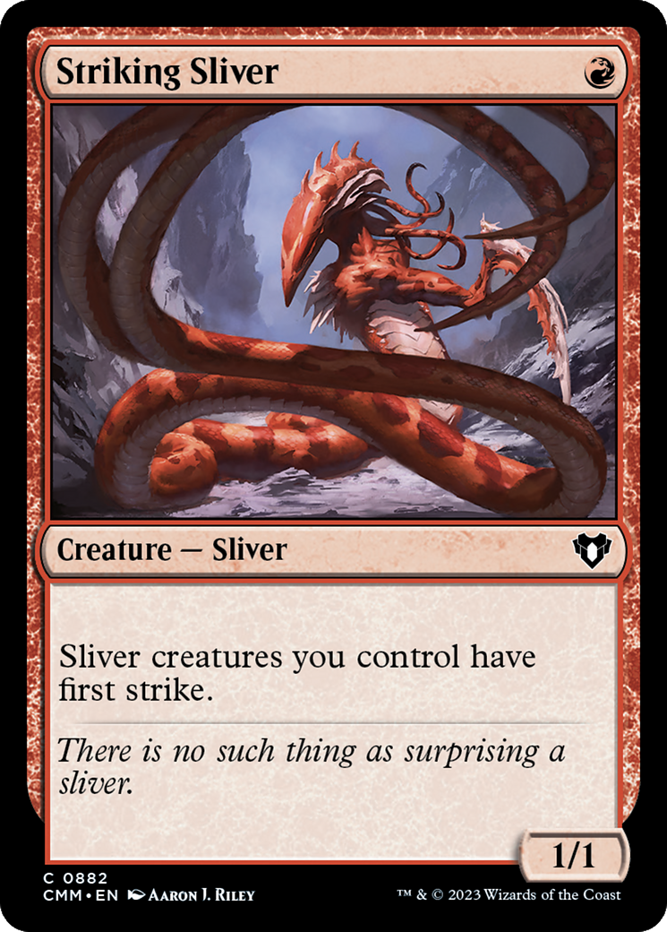 Striking Sliver [Commander Masters] - The Mythic Store | 24h Order Processing