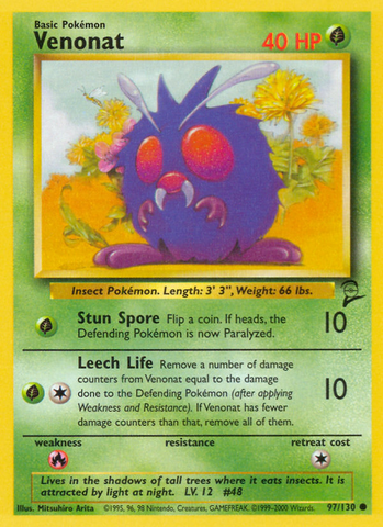 Venonat (97/130) [Base Set 2] - The Mythic Store | 24h Order Processing