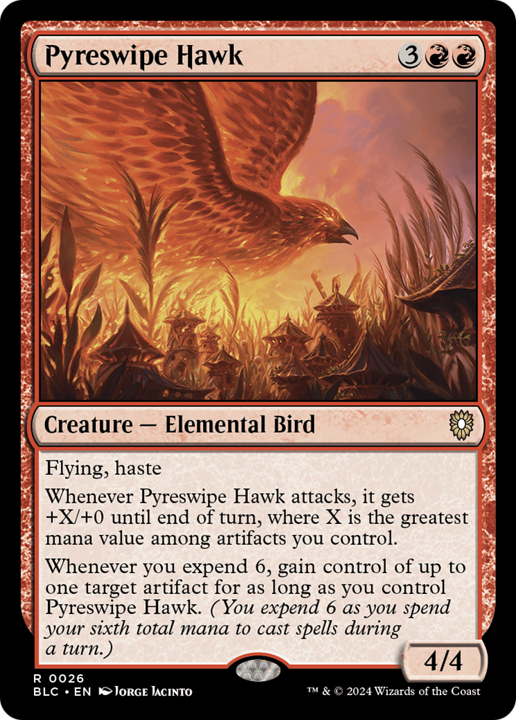 Pyreswipe Hawk [Bloomburrow Commander] - The Mythic Store | 24h Order Processing