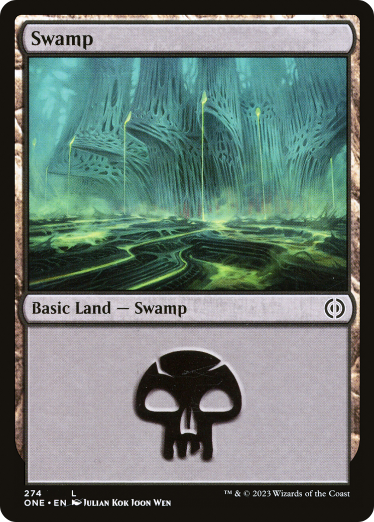 Swamp (274) [Phyrexia: All Will Be One] - The Mythic Store | 24h Order Processing
