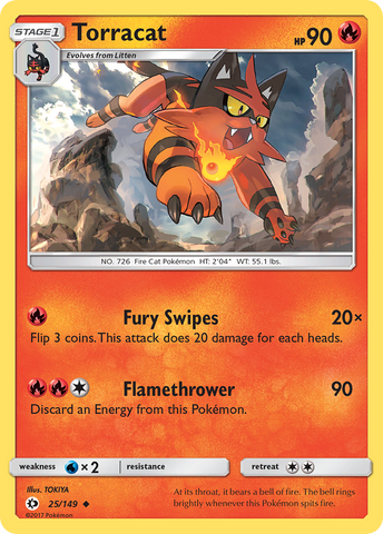 Torracat (25/149) [Sun & Moon: Base Set] - The Mythic Store | 24h Order Processing