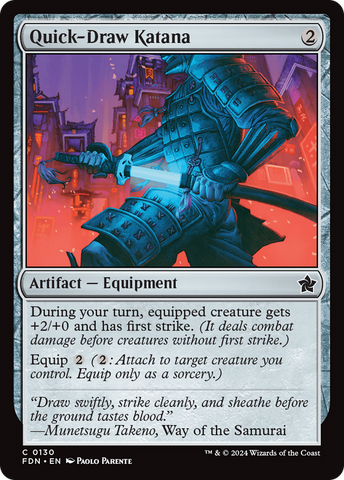 Quick-Draw Katana [Foundations] - The Mythic Store | 24h Order Processing