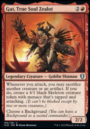 Gut, True Soul Zealot [Commander Legends: Battle for Baldur's Gate] - The Mythic Store | 24h Order Processing