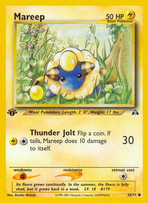 Mareep (58/75) [Neo Discovery 1st Edition] - The Mythic Store | 24h Order Processing