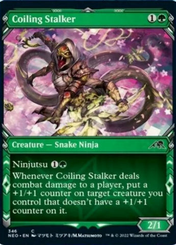 Coiling Stalker (Showcase Ninja) [Kamigawa: Neon Dynasty] - The Mythic Store | 24h Order Processing