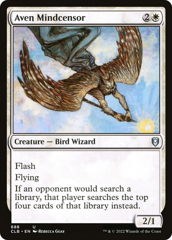 Aven Mindcensor [Commander Legends: Battle for Baldur's Gate] - The Mythic Store | 24h Order Processing