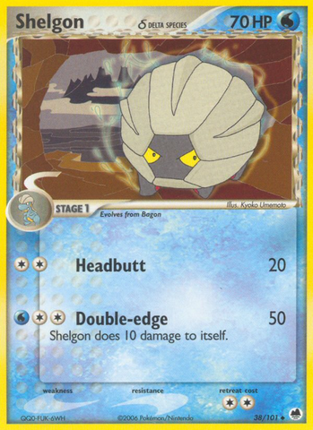 Shelgon (38/101) (Delta Species) [EX: Dragon Frontiers] - The Mythic Store | 24h Order Processing