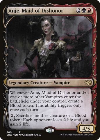 Anje, Maid of Dishonor (Showcase Fang Frame) [Innistrad: Crimson Vow] - The Mythic Store | 24h Order Processing