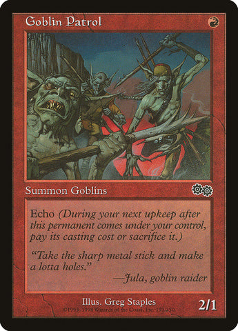 Goblin Patrol [Urza's Saga] - The Mythic Store | 24h Order Processing
