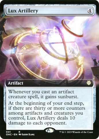 Lux Artillery (Extended Art) [Phyrexia: All Will Be One Commander] - The Mythic Store | 24h Order Processing