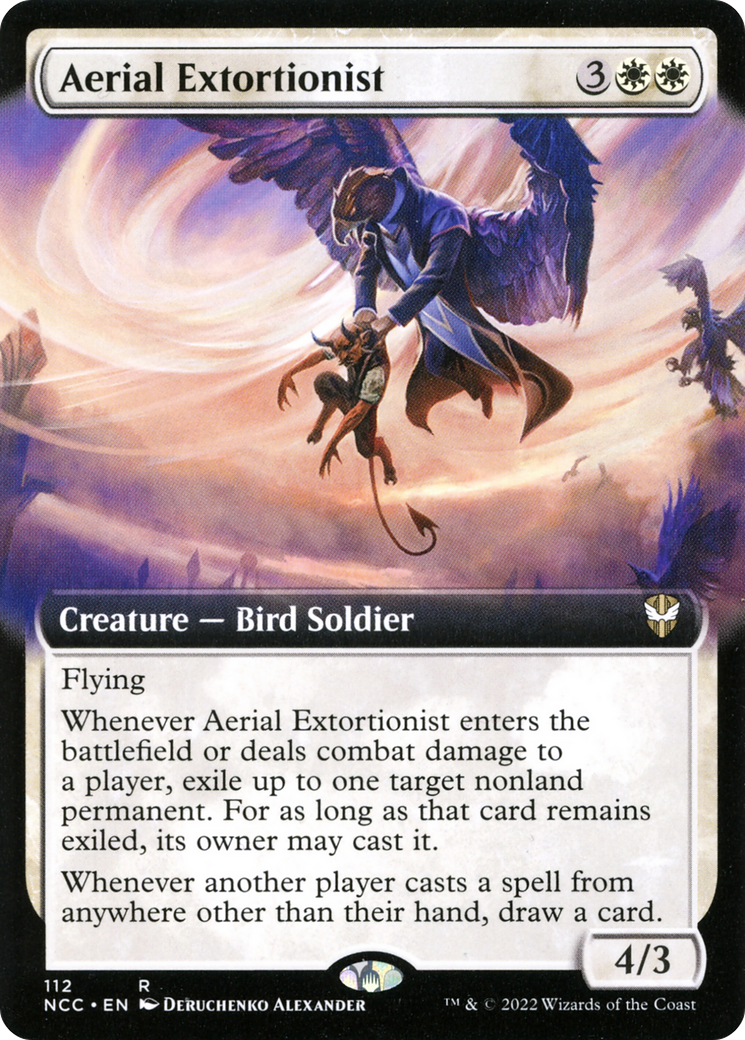 Aerial Extortionist (Extended Art) [Streets of New Capenna Commander] - The Mythic Store | 24h Order Processing