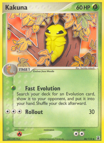 Kakuna (46/113) [EX: Delta Species] - The Mythic Store | 24h Order Processing