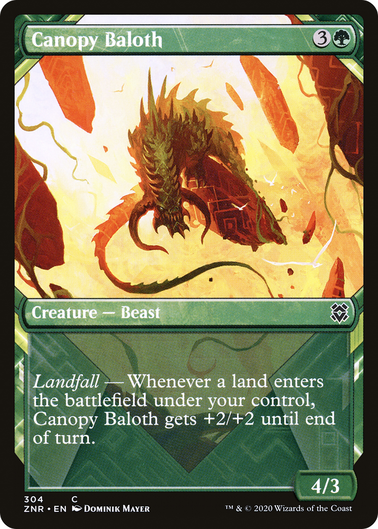 Canopy Baloth (Showcase) [Zendikar Rising] - The Mythic Store | 24h Order Processing