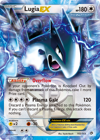 Lugia EX (102/113) [Black & White: Legendary Treasures] - The Mythic Store | 24h Order Processing