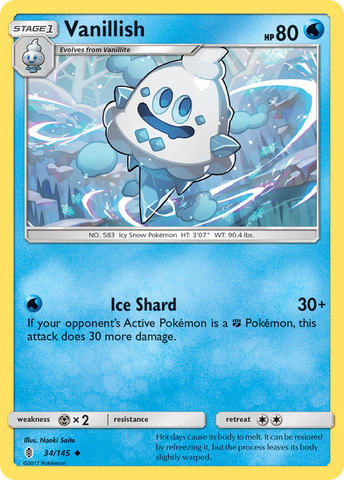 Vanillish (34/145) [Sun & Moon: Guardians Rising] - The Mythic Store | 24h Order Processing