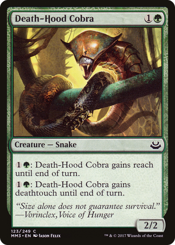 Death-Hood Cobra [Modern Masters 2017] - The Mythic Store | 24h Order Processing