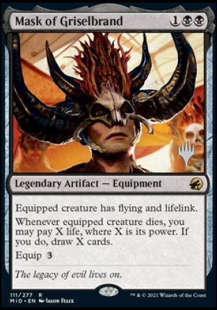 Mask of Griselbrand (Promo Pack) [Innistrad: Midnight Hunt Promos] - The Mythic Store | 24h Order Processing