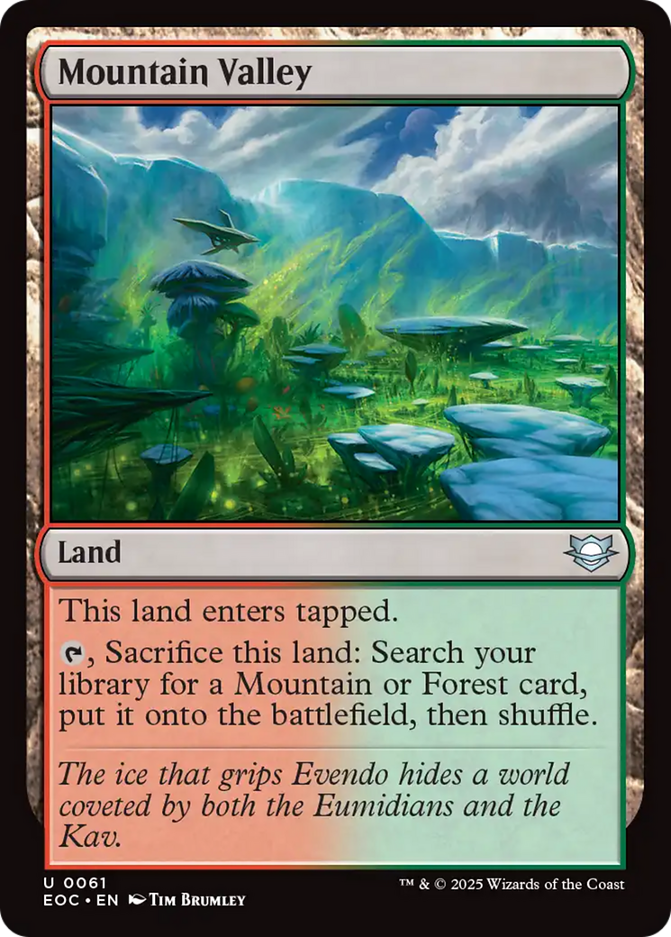 Mountain Valley [Edge of Eternities Commander] - The Mythic Store | 24h Order Processing