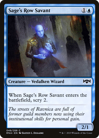 Sage's Row Savant [Ravnica Allegiance] - The Mythic Store | 24h Order Processing