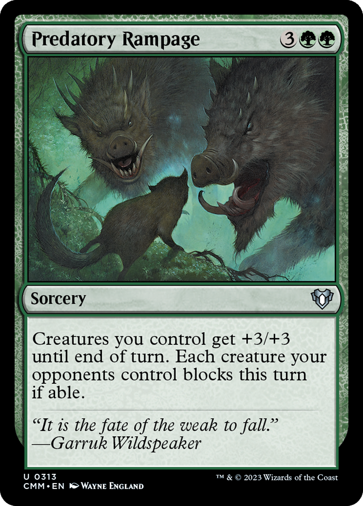 Predatory Rampage [Commander Masters] - The Mythic Store | 24h Order Processing