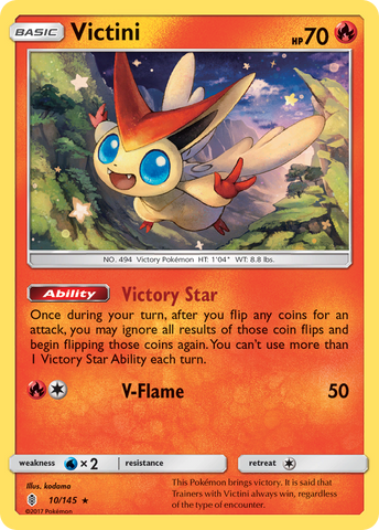 Victini (10/145) [Sun & Moon: Guardians Rising] - The Mythic Store | 24h Order Processing