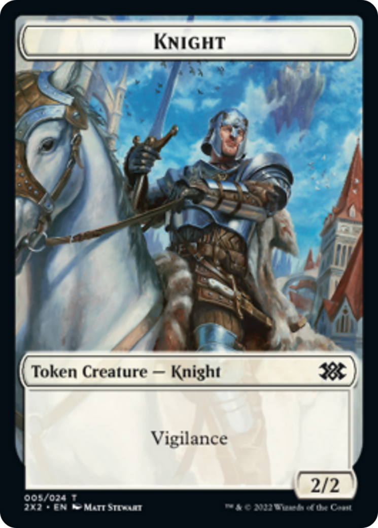 Bear // Knight Double-Sided Token [Double Masters 2022 Tokens] - The Mythic Store | 24h Order Processing