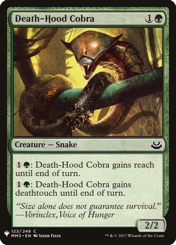 Death-Hood Cobra [Mystery Booster] - The Mythic Store | 24h Order Processing