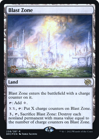 Blast Zone (258) [The Brothers' War Prerelease Promos] - The Mythic Store | 24h Order Processing