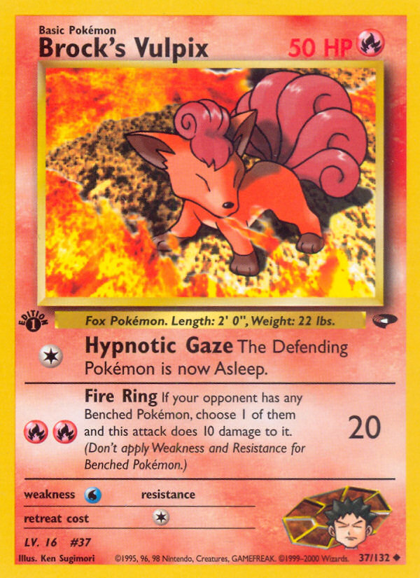 Brock's Vulpix (37/132) [Gym Challenge 1st Edition] - The Mythic Store | 24h Order Processing