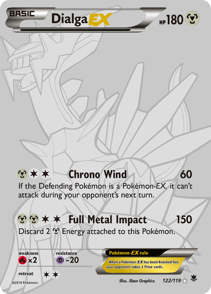 Dialga EX (122/119) [XY: Phantom Forces] - The Mythic Store | 24h Order Processing