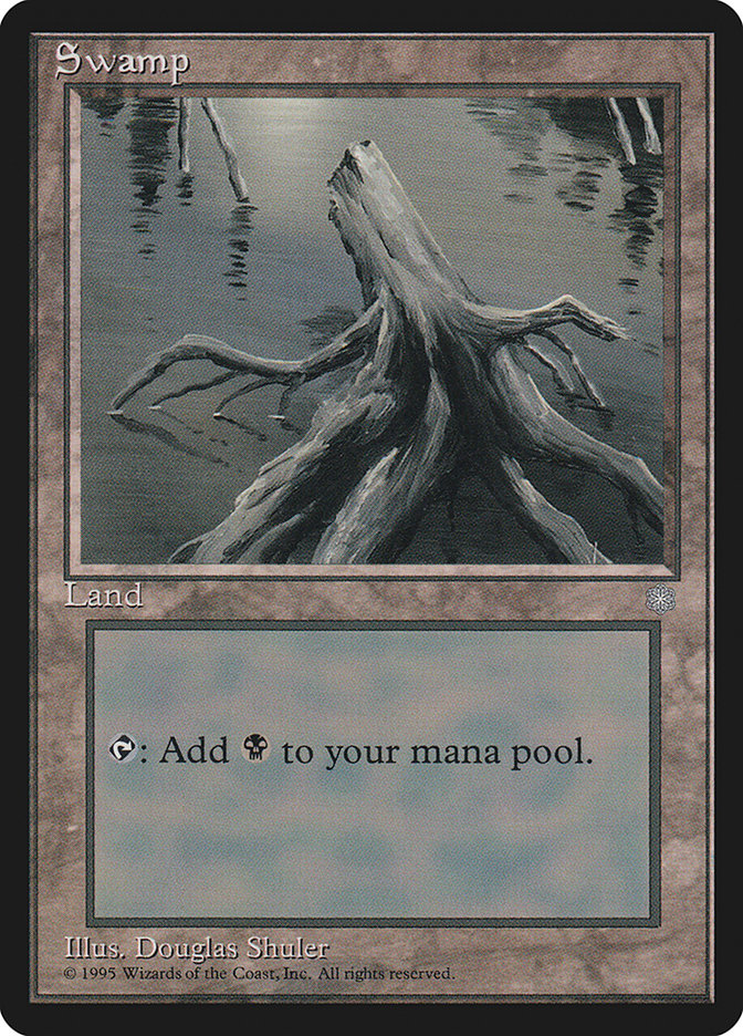 Swamp (Stump) [Ice Age] - The Mythic Store | 24h Order Processing