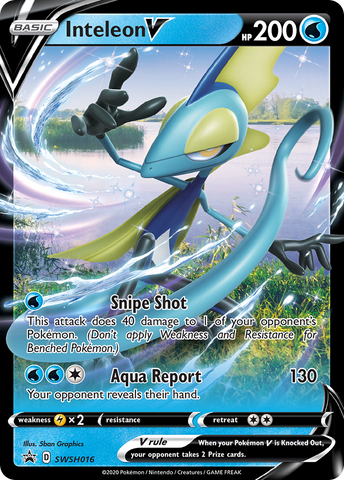 Inteleon V (SWSH016) (Jumbo Card) [Sword & Shield: Black Star Promos] - The Mythic Store | 24h Order Processing