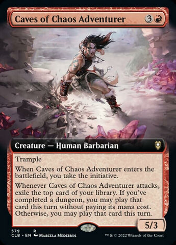 Caves of Chaos Adventurer (Extended Art) [Commander Legends: Battle for Baldur's Gate] - The Mythic Store | 24h Order Processing