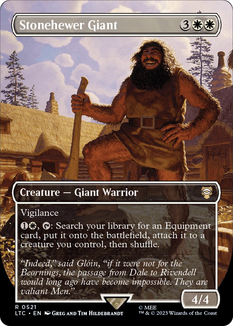 Stonehewer Giant (Borderless) [The Lord of the Rings: Tales of Middle-Earth Commander] - The Mythic Store | 24h Order Processing