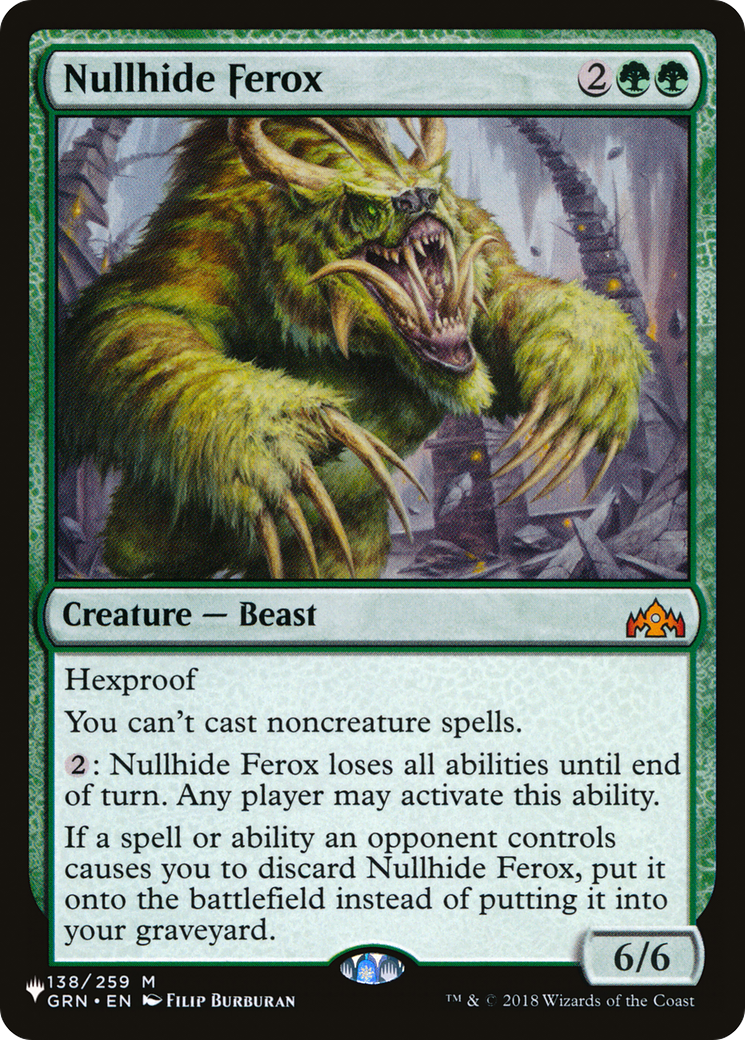 Nullhide Ferox [The List] - The Mythic Store | 24h Order Processing