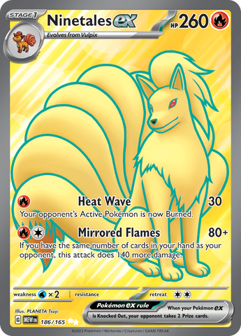 Ninetales ex (186/165) [Scarlet & Violet 151] - The Mythic Store | 24h Order Processing
