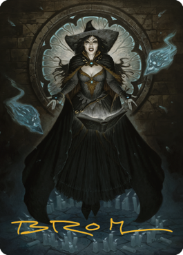 Tasha, the Witch Queen Art Card (76) (Gold-Stamped Signature) [Commander Legends: Battle for Baldur's Gate Art Series] - The Mythic Store | 24h Order Processing
