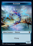 Illusion // Plant Double-Sided Token [Commander Legends Tokens] - The Mythic Store | 24h Order Processing