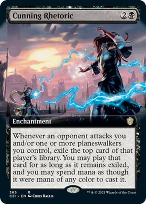 Cunning Rhetoric (Extended Art) [Commander 2021] - The Mythic Store | 24h Order Processing