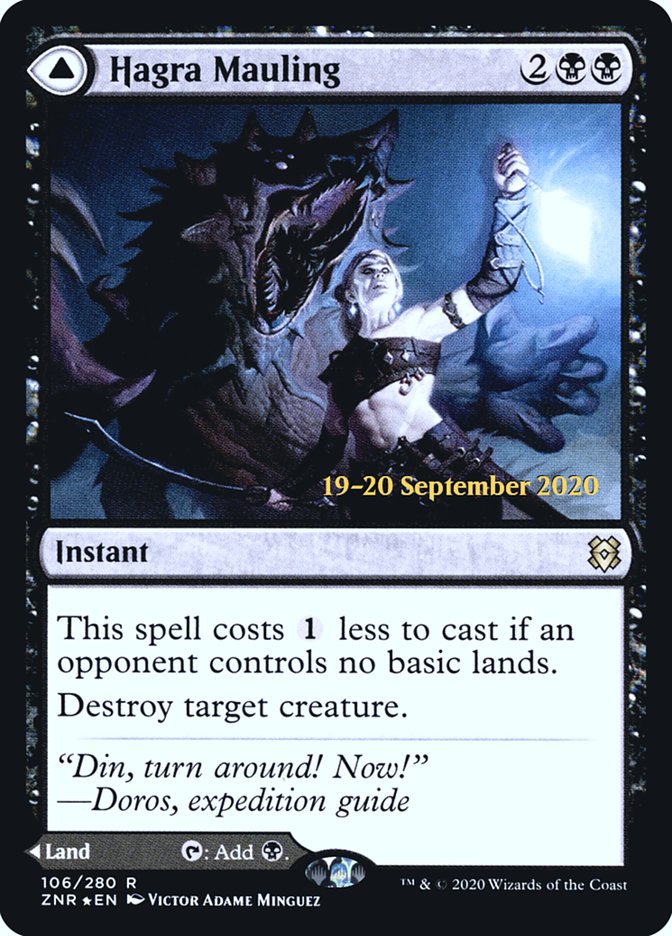 Hagra Mauling // Hagra Broodpit [Zendikar Rising Prerelease Promos] - The Mythic Store | 24h Order Processing